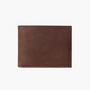 Men's Thursday Boots Bifold Wallets Brown | UAE357232