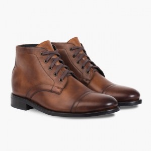 Men's Thursday Boots Cadet Chukka Boots Brown | UAE357039