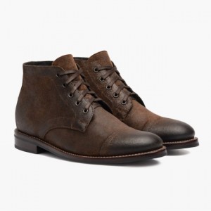 Men's Thursday Boots Cadet Lace-Up Boots Brown | UAE357107