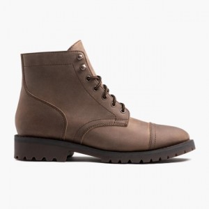 Men's Thursday Boots Captain Lace-Up Boots Brown | UAE357098