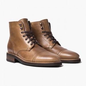 Men's Thursday Boots Captain Lace-Up Boots Brown | UAE357105