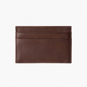 Men's Thursday Boots Card Holder Wallets Brown | UAE357228