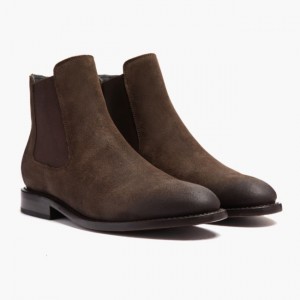 Men's Thursday Boots Cavalier Chelsea Boots Brown | UAE357016