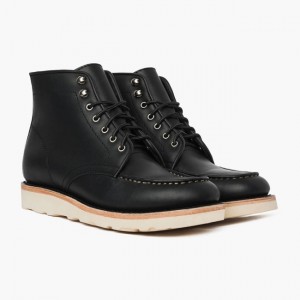 Men's Thursday Boots Diplomat Lace-Up Boots Black | UAE357086