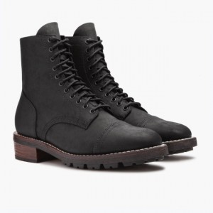 Men's Thursday Boots Logger New Arrivals Black | UAE357117