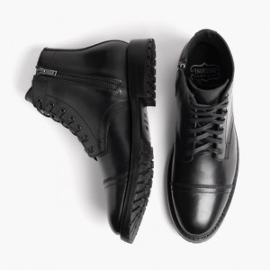 Men's Thursday Boots Major Lace-Up Boots Black | UAE357072