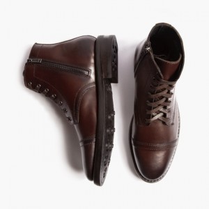 Men's Thursday Boots Major Lace-Up Boots Brown | UAE357075