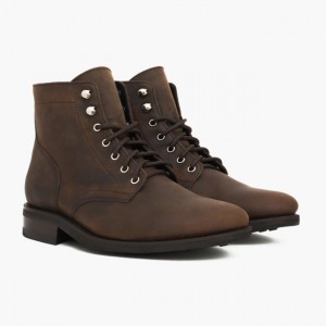 Men's Thursday Boots President Lace-Up Boots Brown | UAE357064