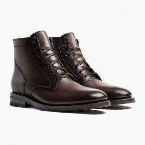 Men's Thursday Boots President Lace-Up Boots Brown | UAE357068