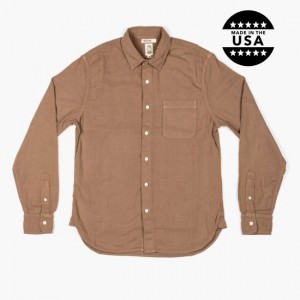 Men's Thursday Boots Ripper Shirts Brown | UAE356871