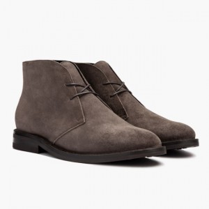 Men's Thursday Boots Scout Chukka Boots Grey | UAE357024