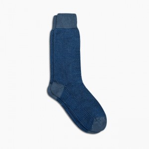 Men's Thursday Boots Sodello Birdseye Socks Blue | UAE357269