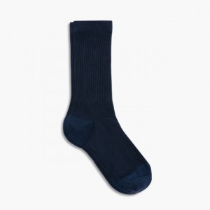 Men's Thursday Boots Sodello Classic Crew Socks Navy | UAE357258