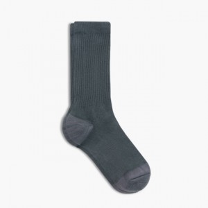 Men's Thursday Boots Sodello Classic Crew Socks Grey | UAE357260