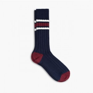 Men's Thursday Boots Sodello Legacy Socks Navy | UAE357254