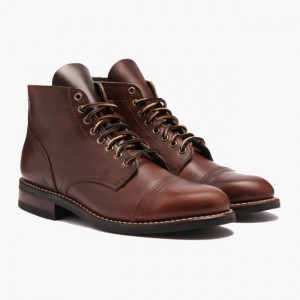 Men's Thursday Boots Vanguard Lace-Up Boots Brown | UAE357047