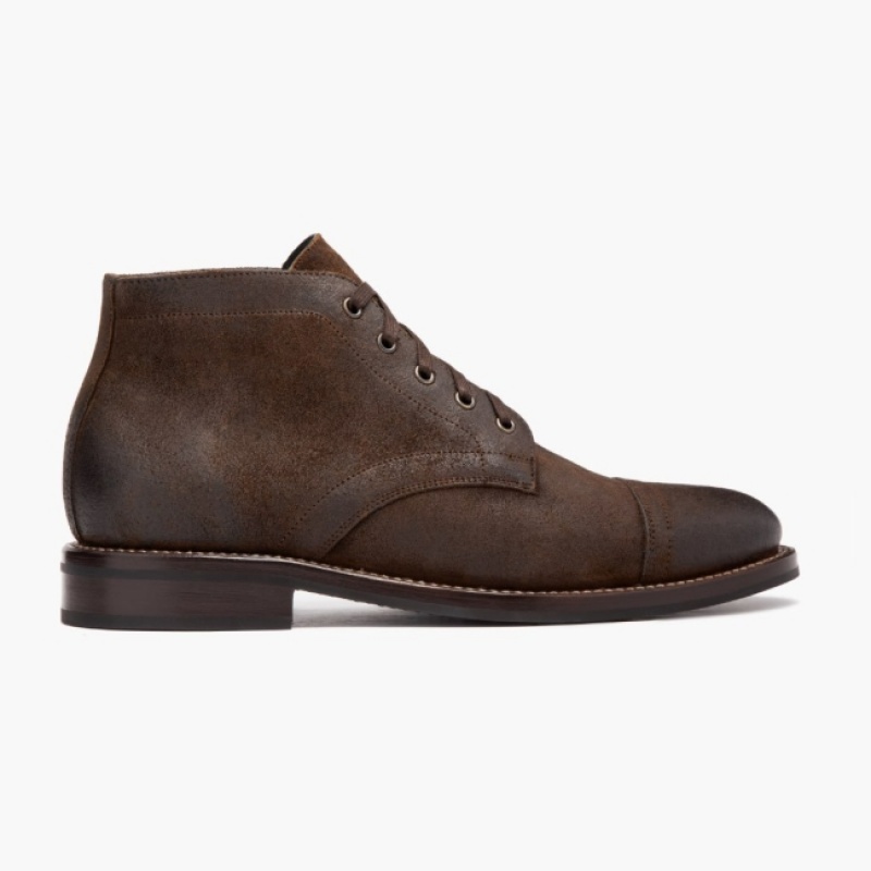 Men's Thursday Boots Cadet Chukka Boots Brown | UAE357038