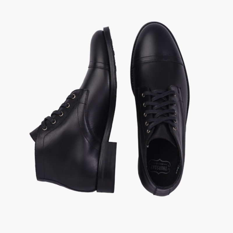 Men's Thursday Boots Cadet Chukka Boots Black | UAE357042