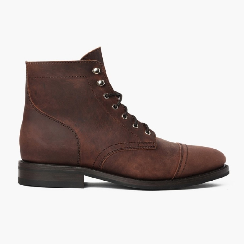 Men's Thursday Boots Captain Chukka Boots Brown | UAE357037