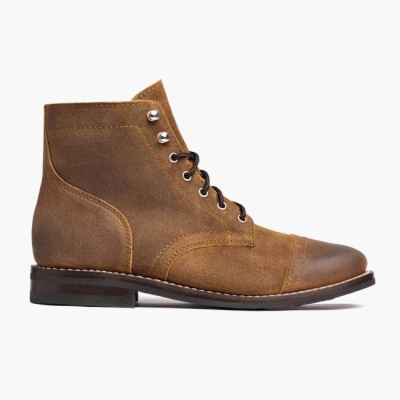 Men's Thursday Boots Captain Lace-Up Boots Brown | UAE357089