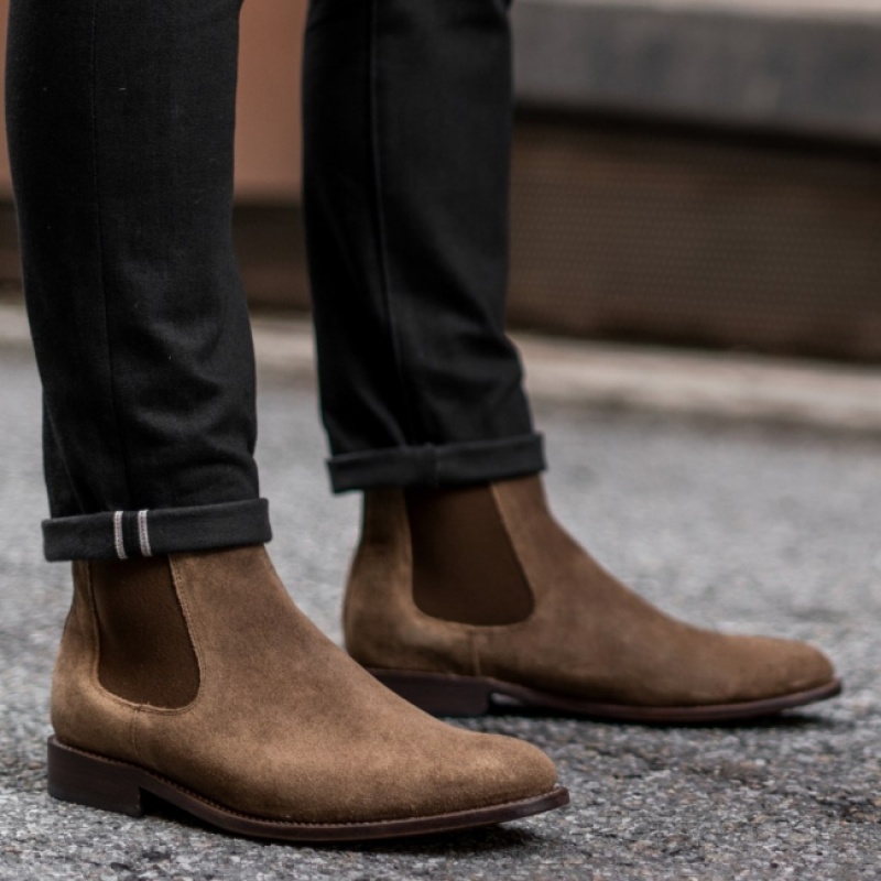 Men's Thursday Boots Cavalier Chelsea Boots Brown | UAE357017