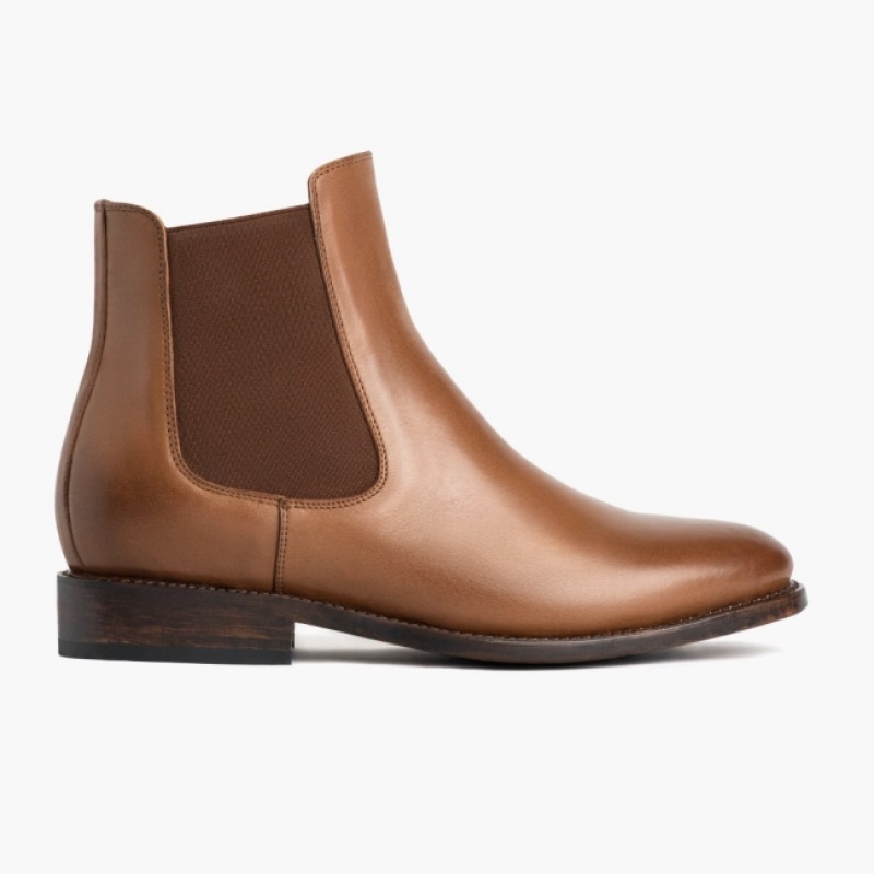 Men's Thursday Boots Cavalier Chelsea Boots Brown | UAE357019