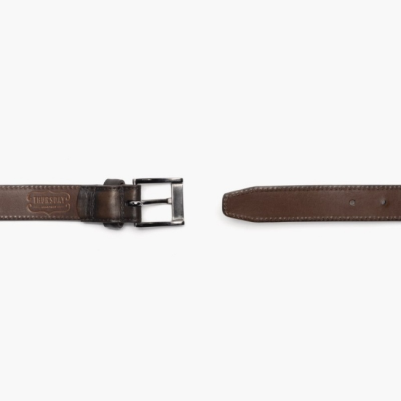 Men's Thursday Boots Classic Belts Coffee | UAE356857