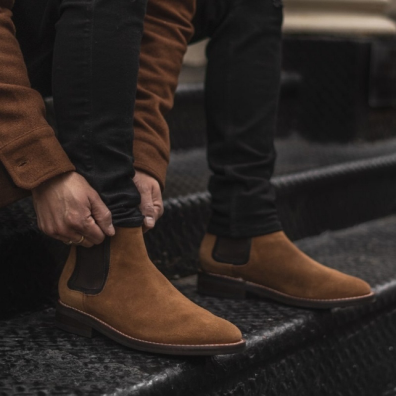 Men's Thursday Boots Duke Chelsea Boots Brown | UAE357009