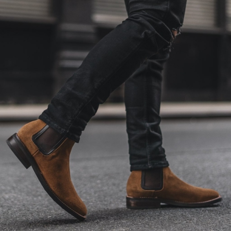 Men's Thursday Boots Duke Chelsea Boots Brown | UAE357009