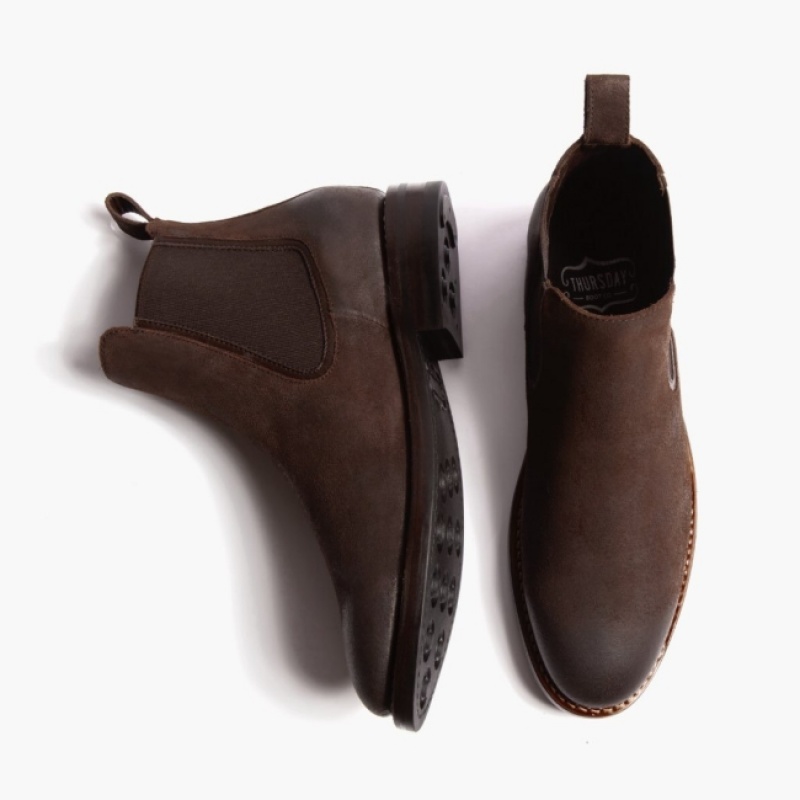 Men's Thursday Boots Duke Chelsea Boots Brown | UAE357011