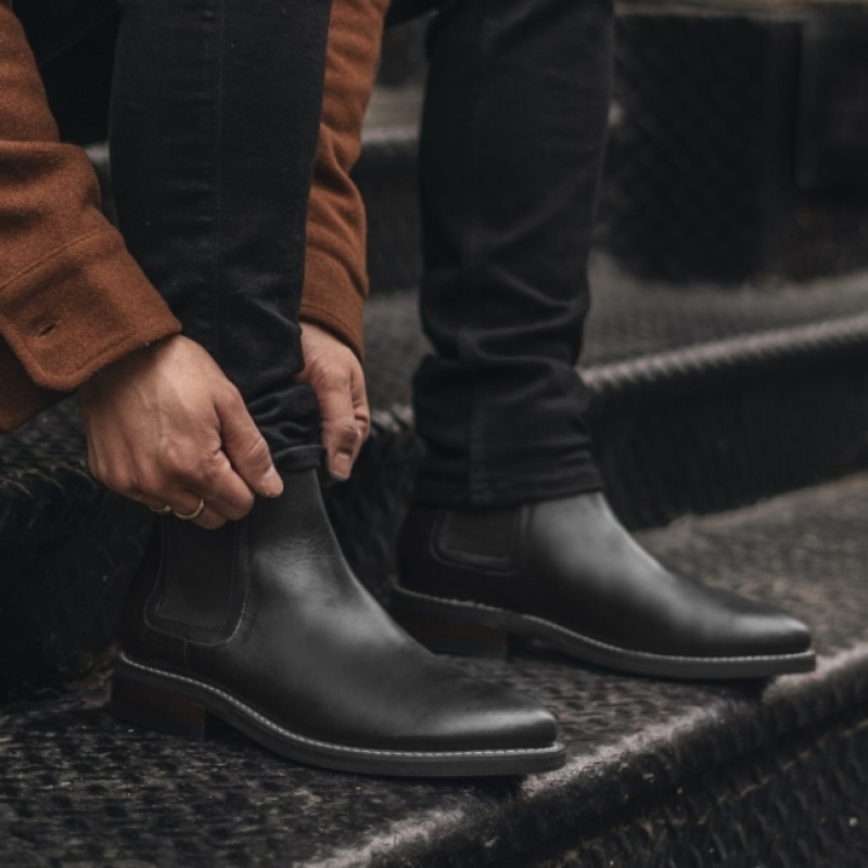 Men's Thursday Boots Duke Chelsea Boots Black | UAE357012