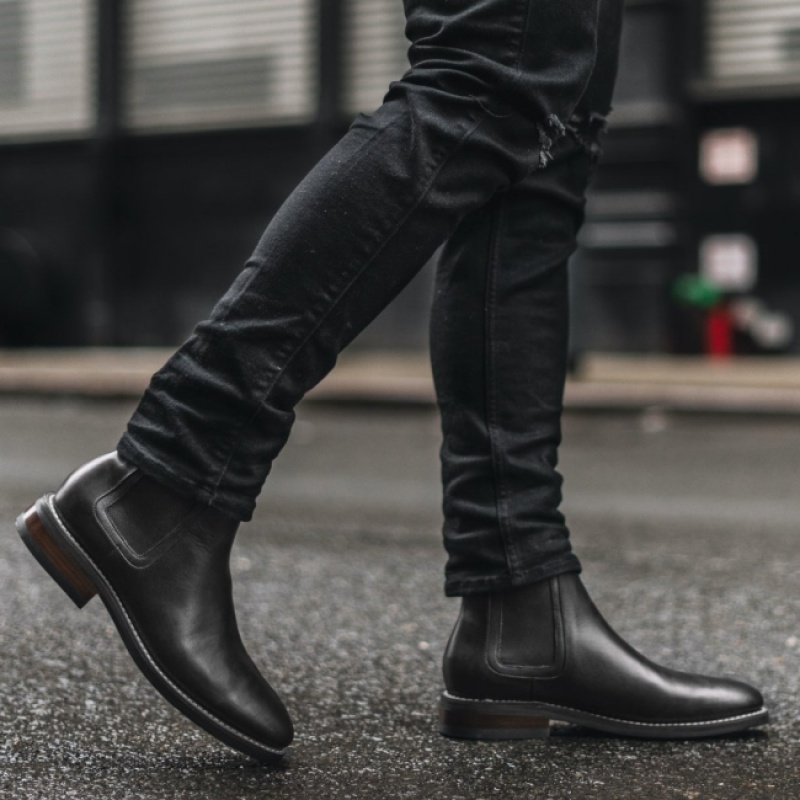 Men's Thursday Boots Duke Chelsea Boots Black | UAE357012