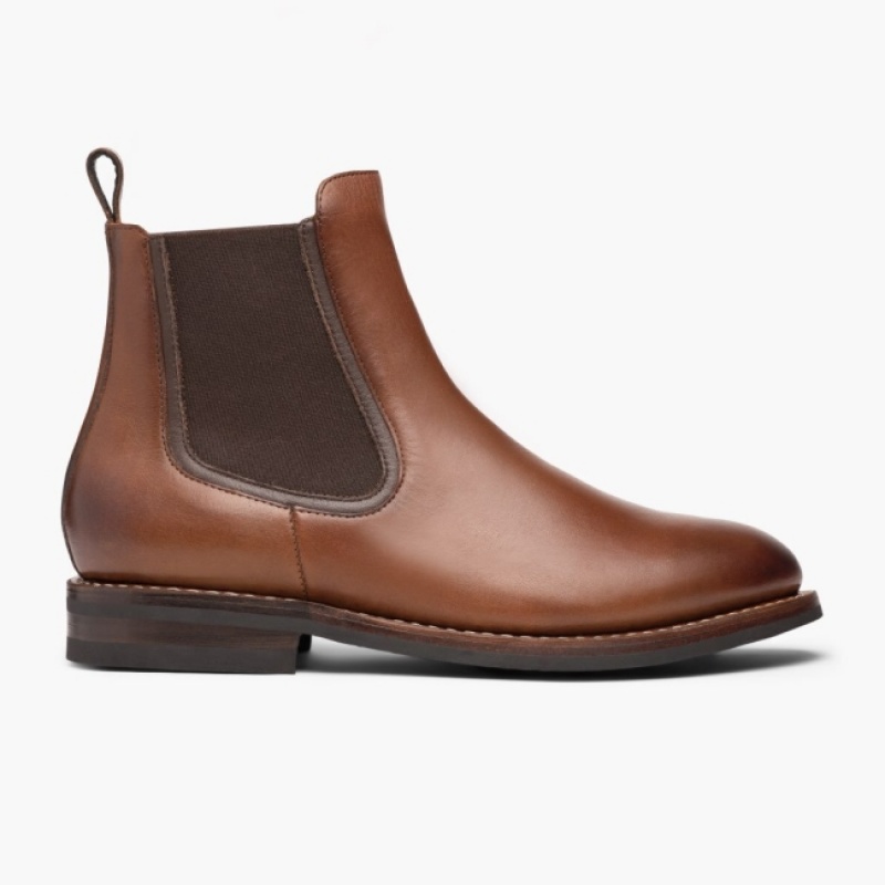 Men's Thursday Boots Duke Chelsea Boots Brown | UAE357013