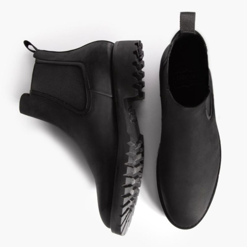 Men's Thursday Boots Legend Chelsea Boots Black | UAE357003