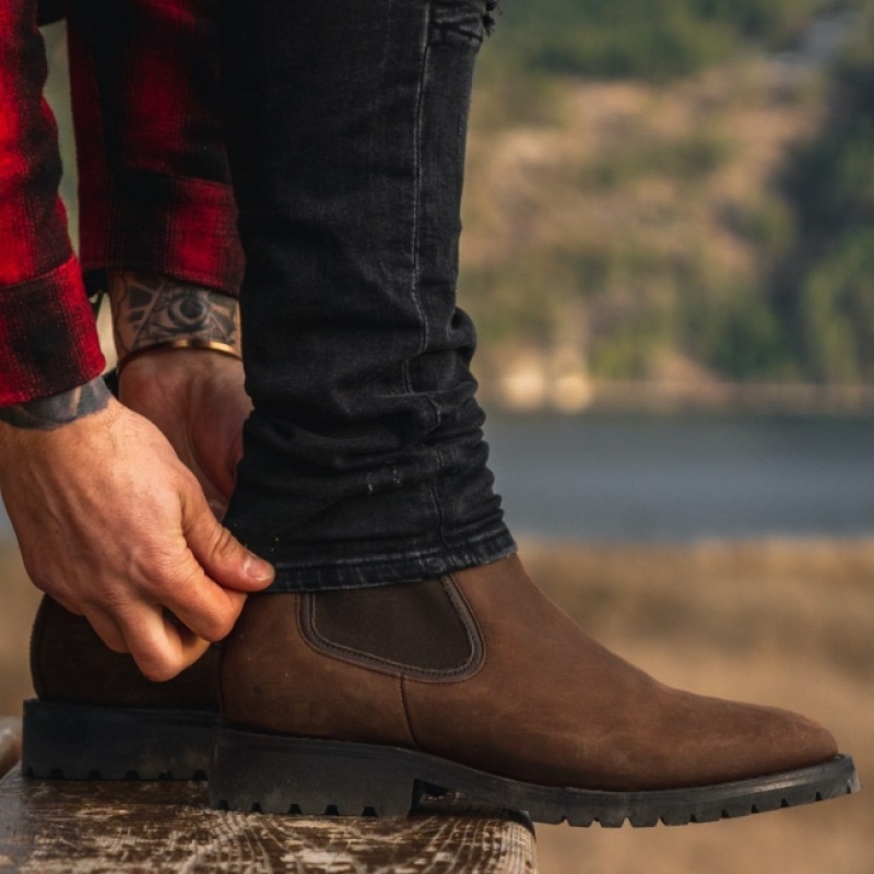 Men's Thursday Boots Legend Chelsea Boots Brown | UAE357005