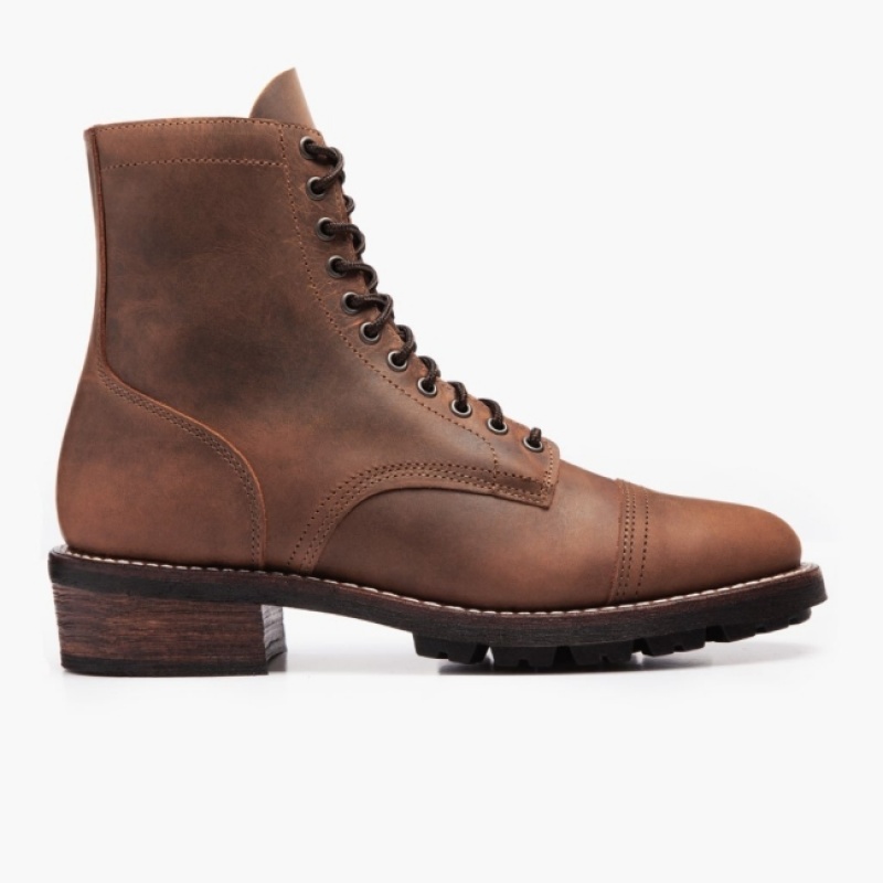 Men's Thursday Boots Logger New Arrivals Brown | UAE357118