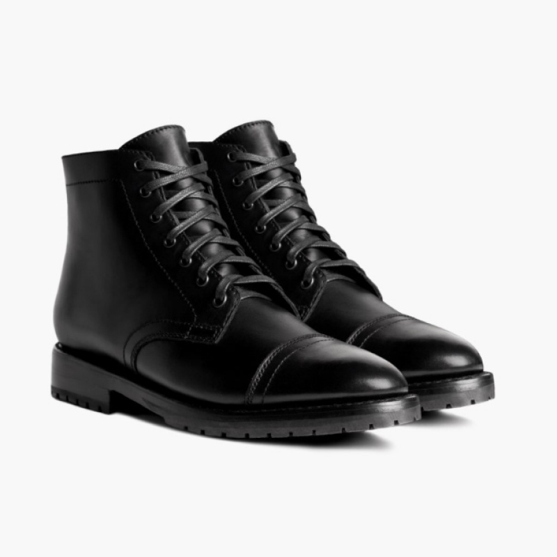 Men's Thursday Boots Major Lace-Up Boots Black | UAE357072