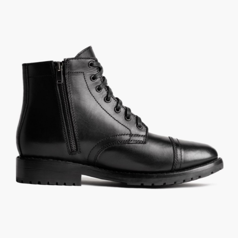 Men's Thursday Boots Major Lace-Up Boots Black | UAE357072