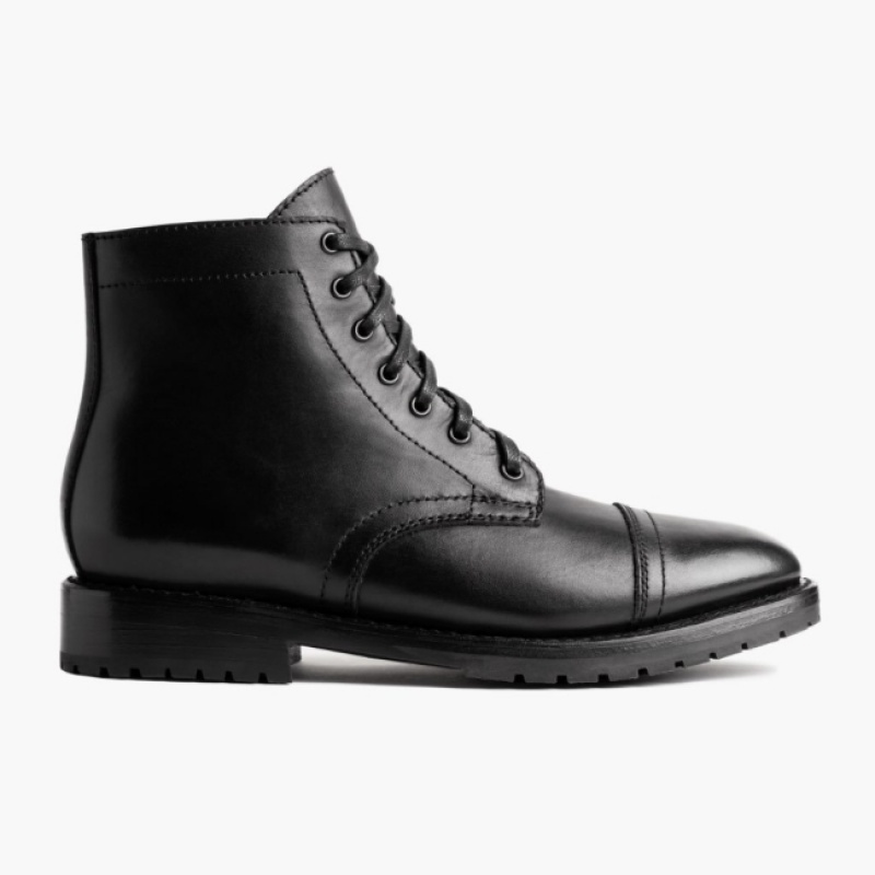 Men's Thursday Boots Major Lace-Up Boots Black | UAE357072