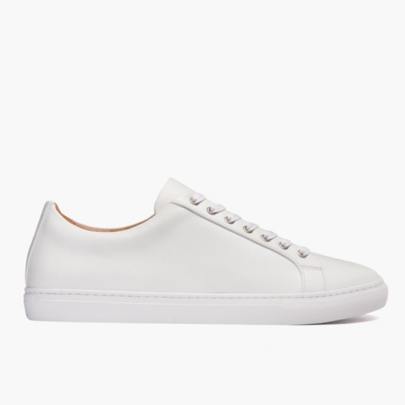 Men's Thursday Boots Premier Low Top Sneakers White | UAE357210