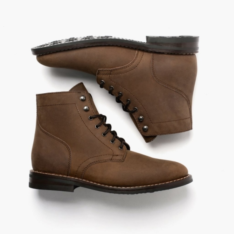 Men's Thursday Boots President Lace-Up Boots Brown | UAE357067