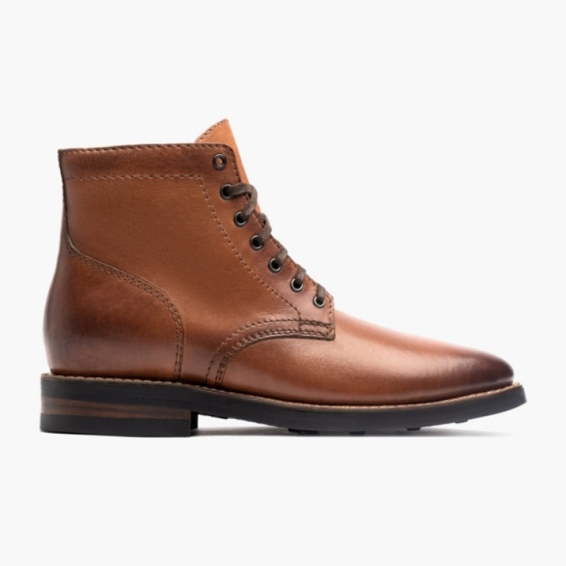 Men's Thursday Boots President Lace-Up Boots Brown | UAE357070