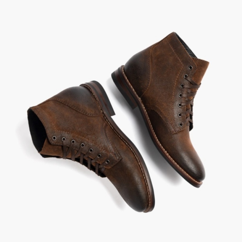 Men's Thursday Boots President Rugged & Resilient Brown | UAE357139