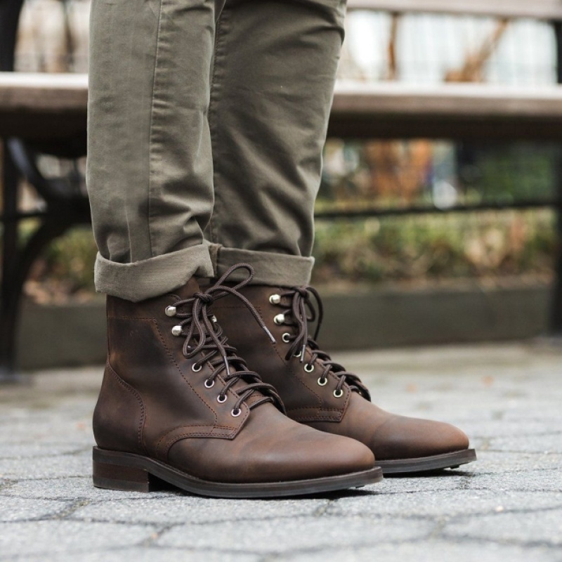 Men's Thursday Boots President Rugged & Resilient Brown | UAE357140