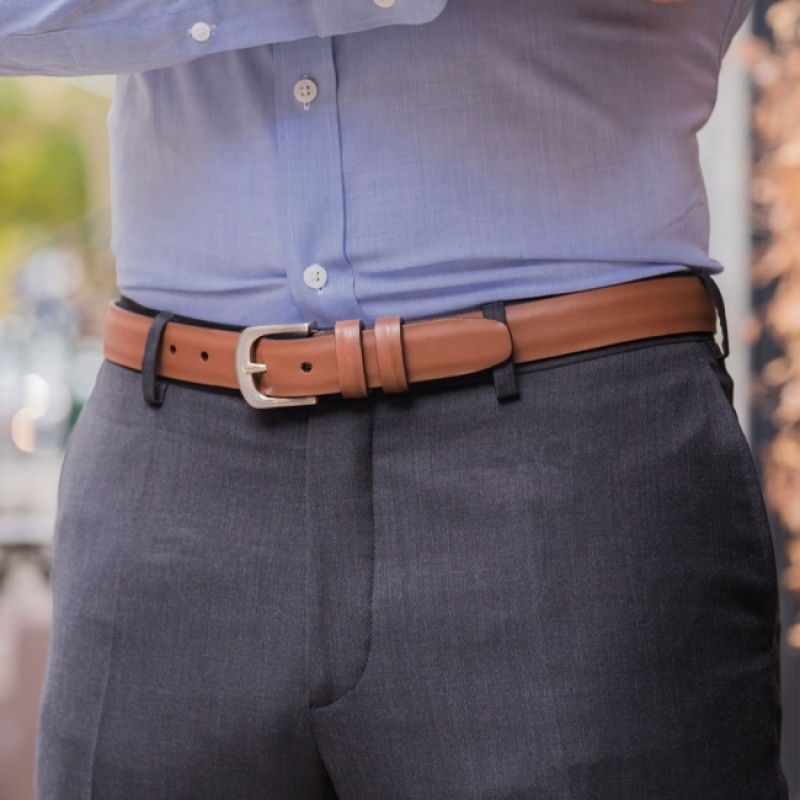 Men's Thursday Boots Refined Belts Brown | UAE356841