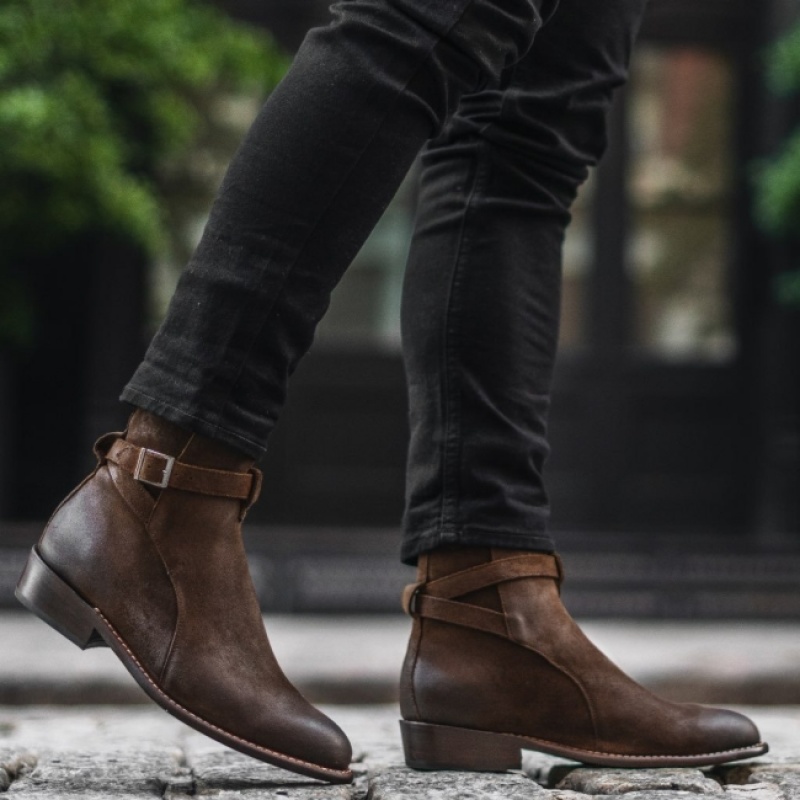 Men's Thursday Boots Rogue Chelsea Boots Brown | UAE356999