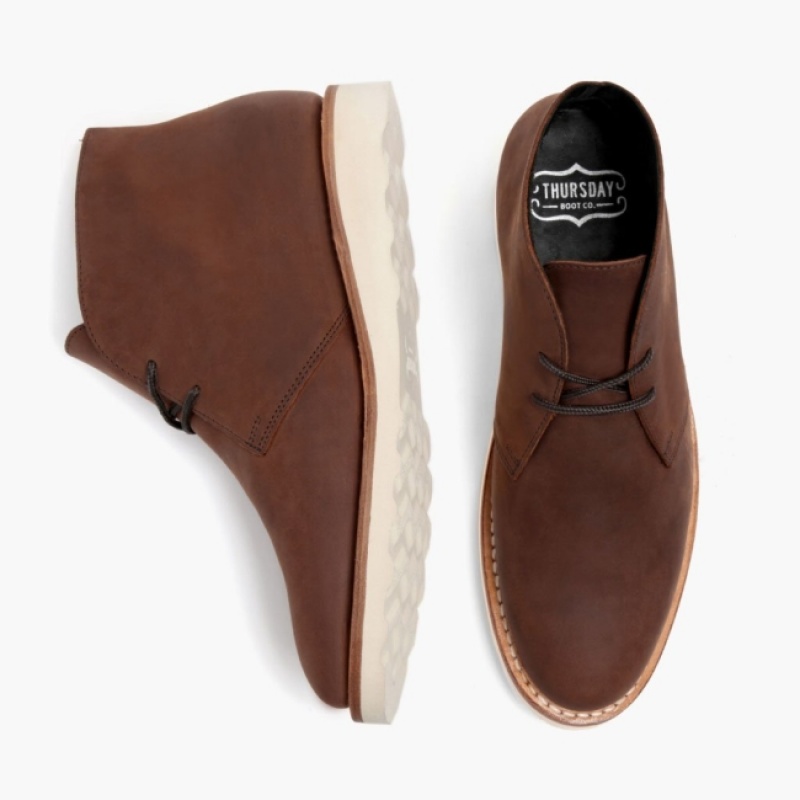 Men's Thursday Boots Scout Chukka Boots Brown | UAE357032