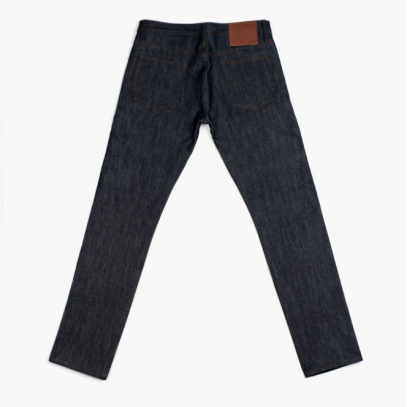 Men's Thursday Boots Selvedge Tapered Pants Navy | UAE356833