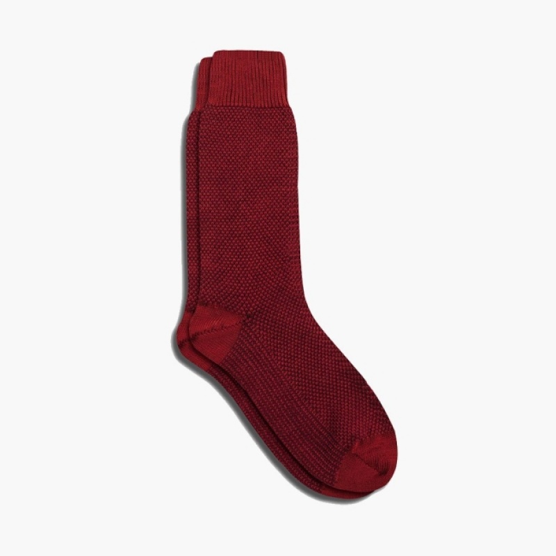 Men\'s Thursday Boots Sodello Birdseye Socks Red | UAE357270