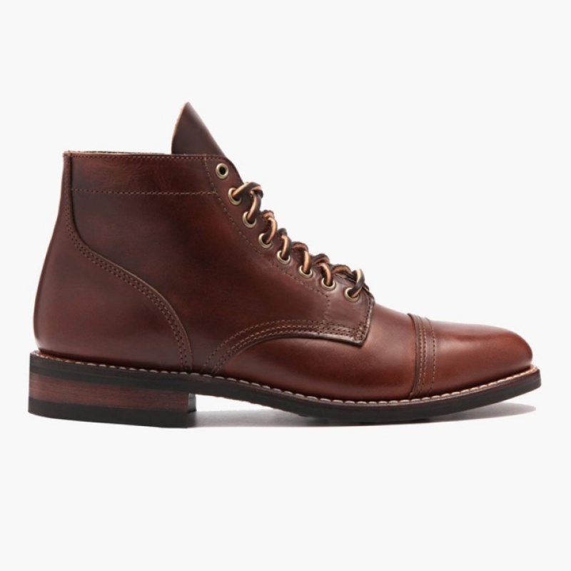 Men's Thursday Boots Vanguard Lace-Up Boots Brown | UAE357047